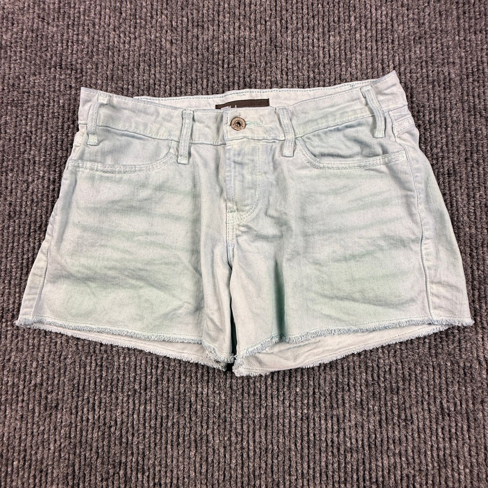 Levis Womens Size 4 W27 Light Wash Cut Off Denim Shorts Frayed Hem